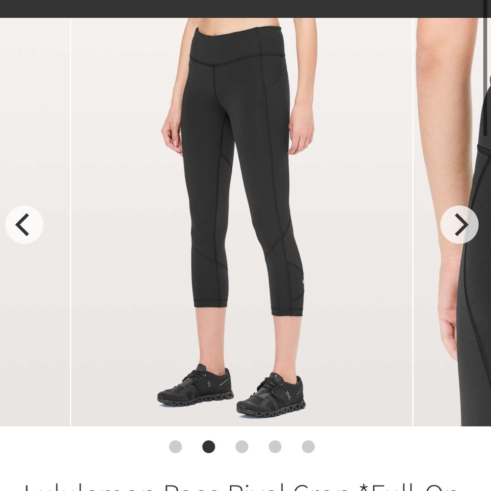 Lululemon Pace Rival crop in True Navy